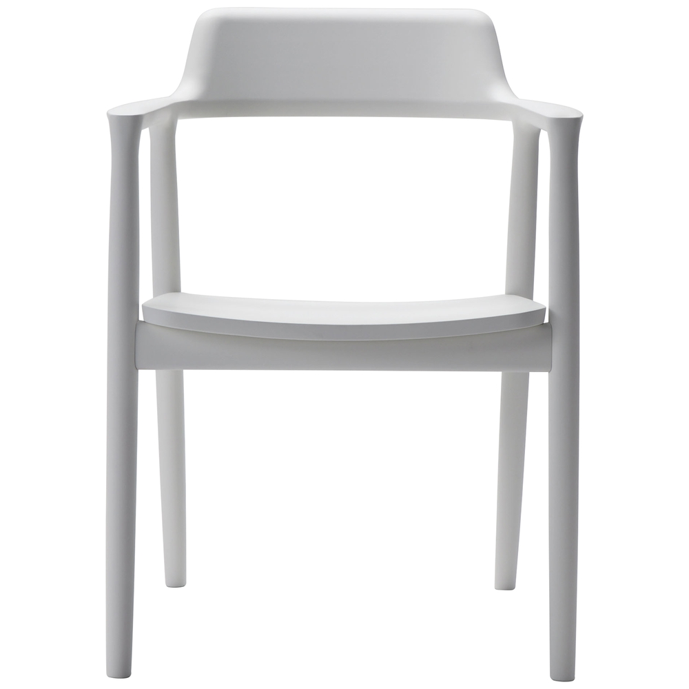 beech / urethane finish, matte white