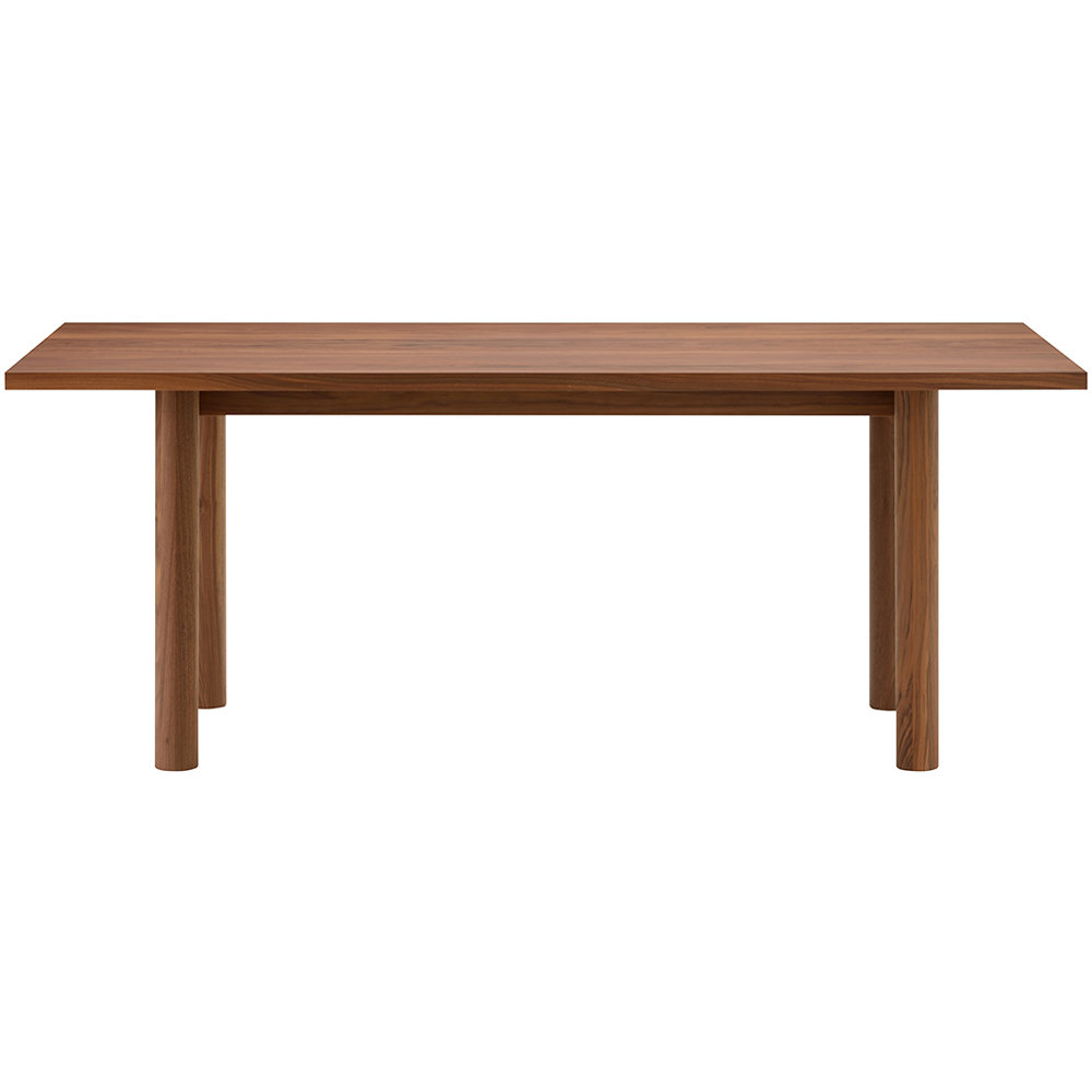 walnut / urethane finish, clear