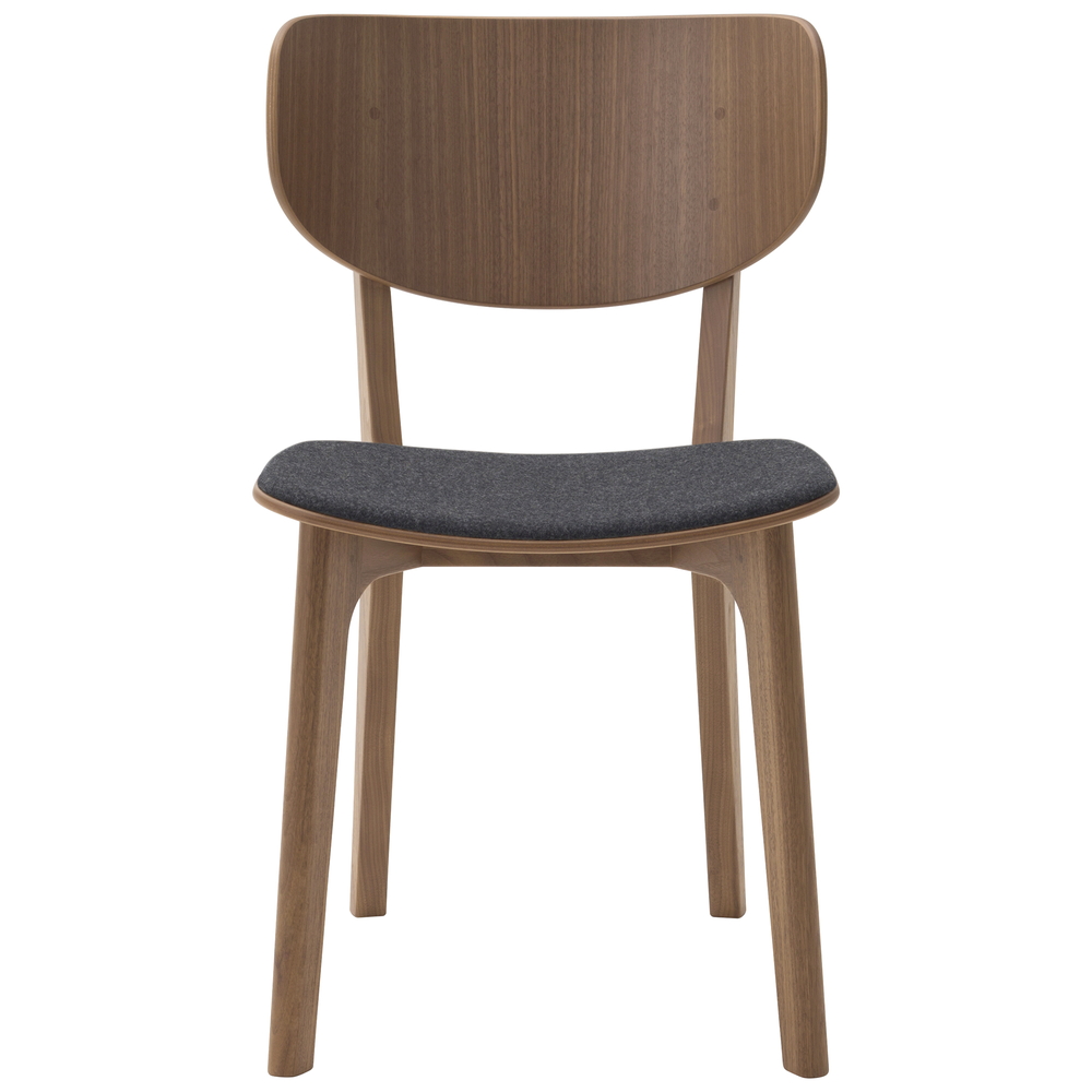 walnut / urethane finish, clear