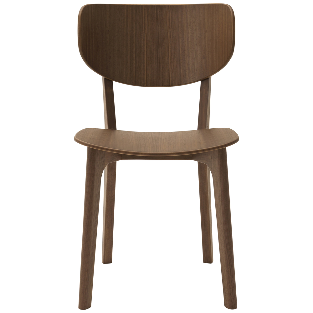 walnut / urethane finish, clear
