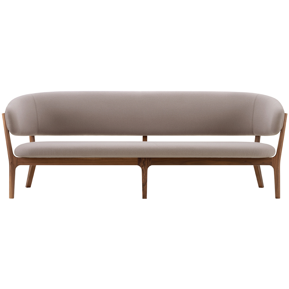 walnut / urethane finish, clear