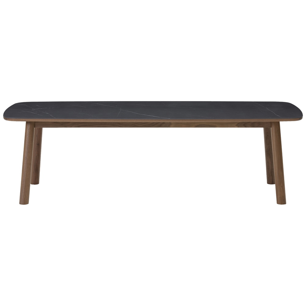 walnut / urethane finish, clear