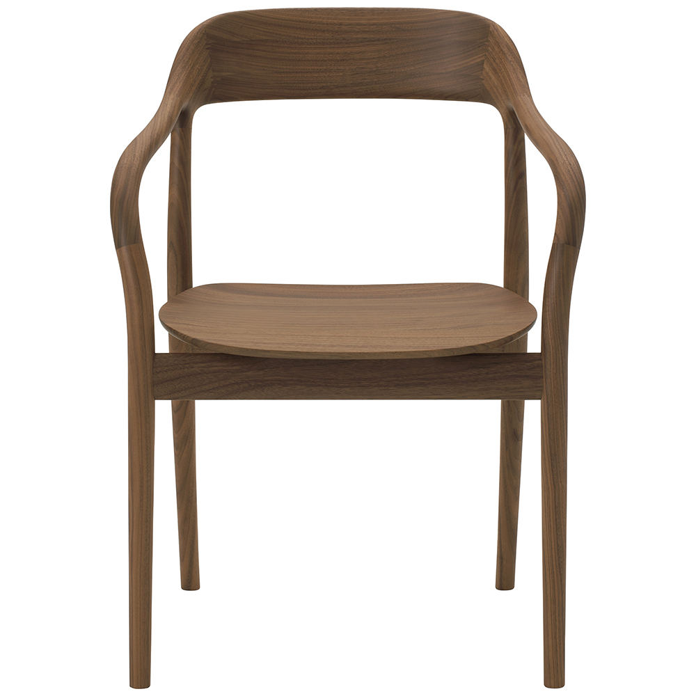 walnut / urethane finish, clear