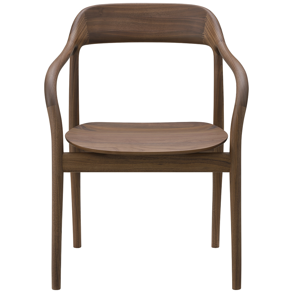 walnut / urethane finish, light brown