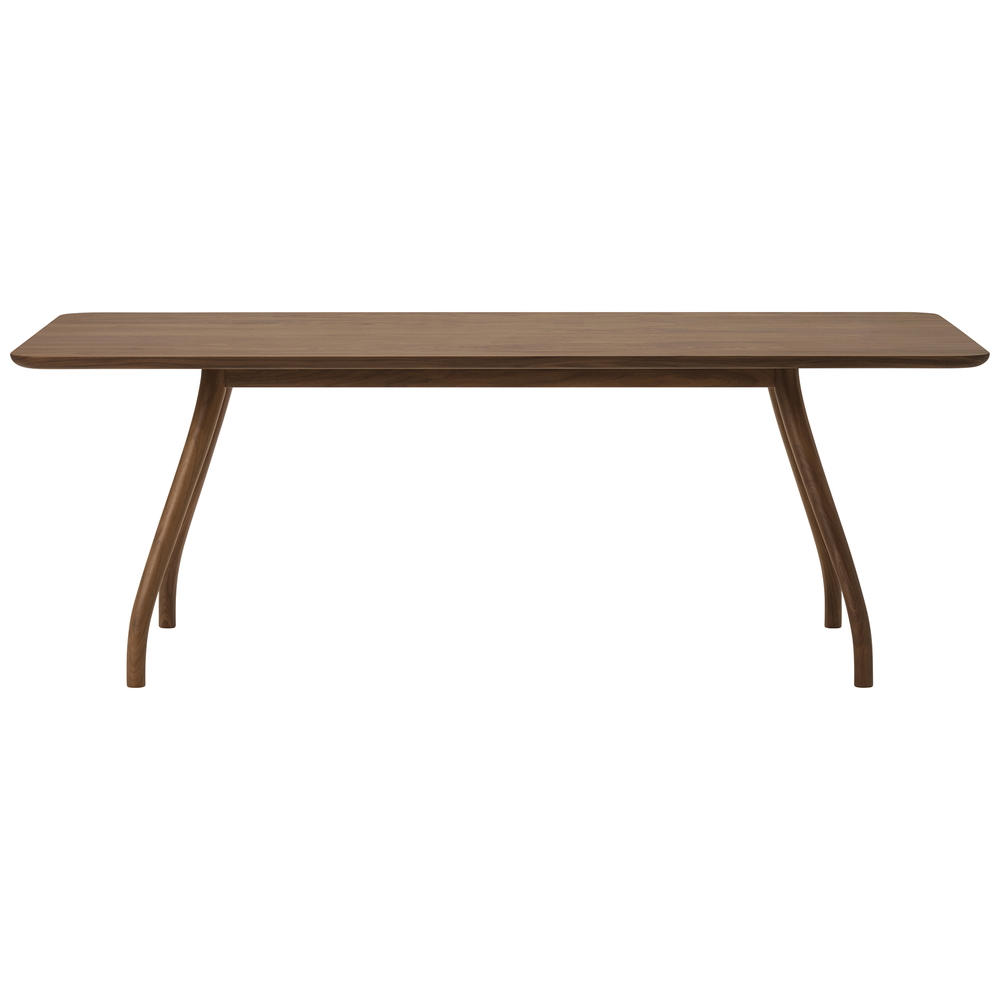 walnut / urethane finish, clear