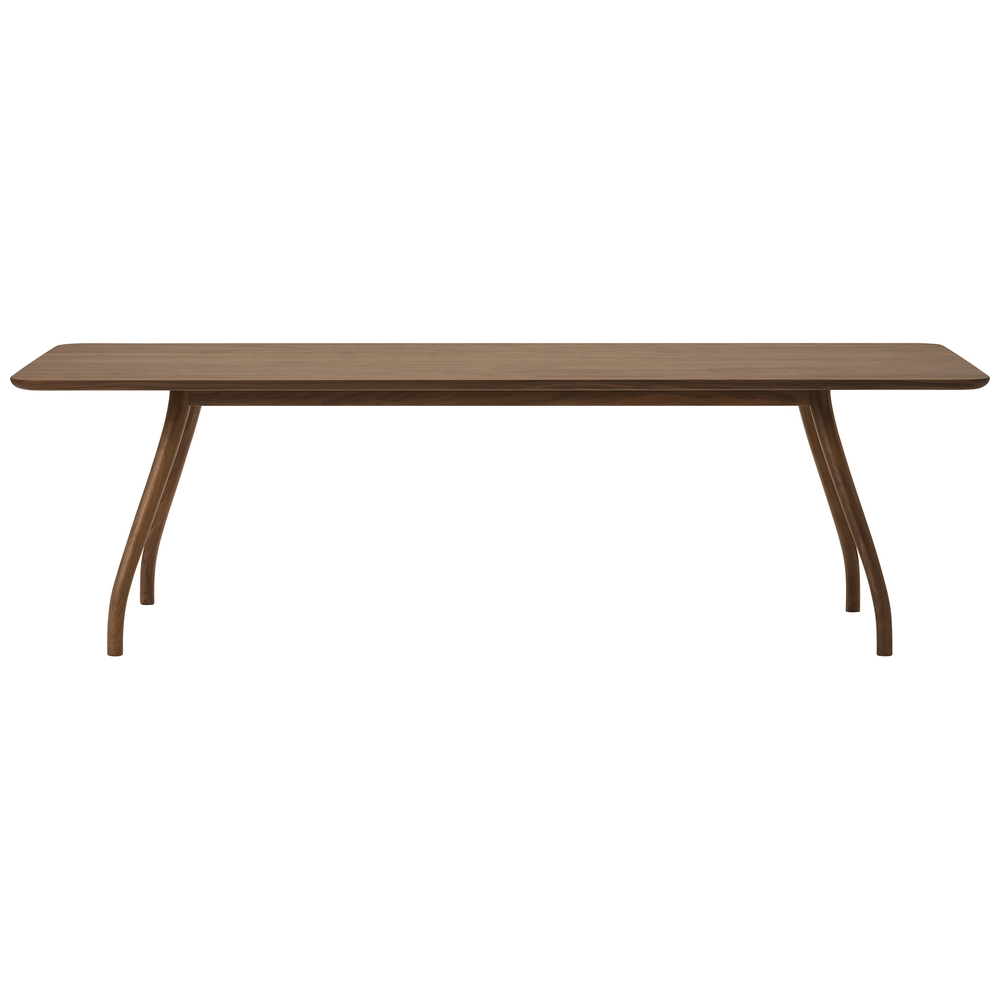 walnut / urethane finish, clear