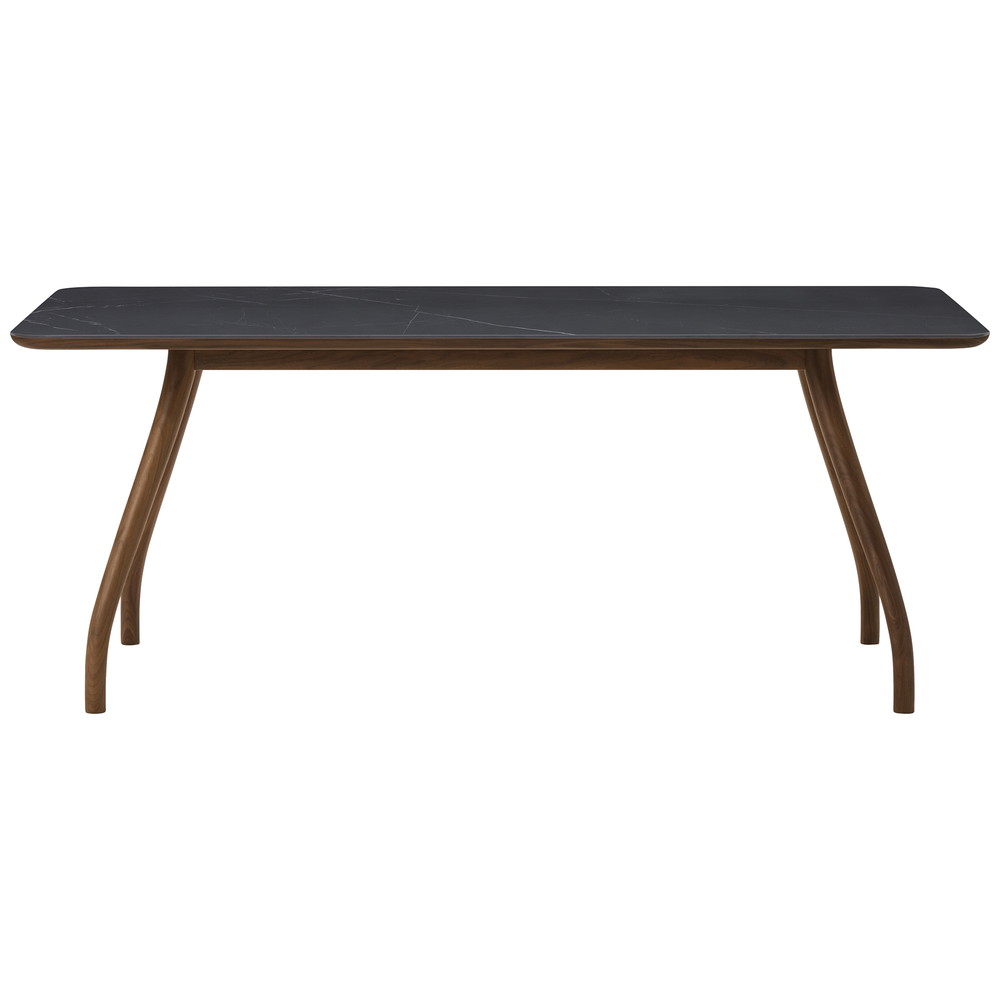 walnut / urethane finish, clear