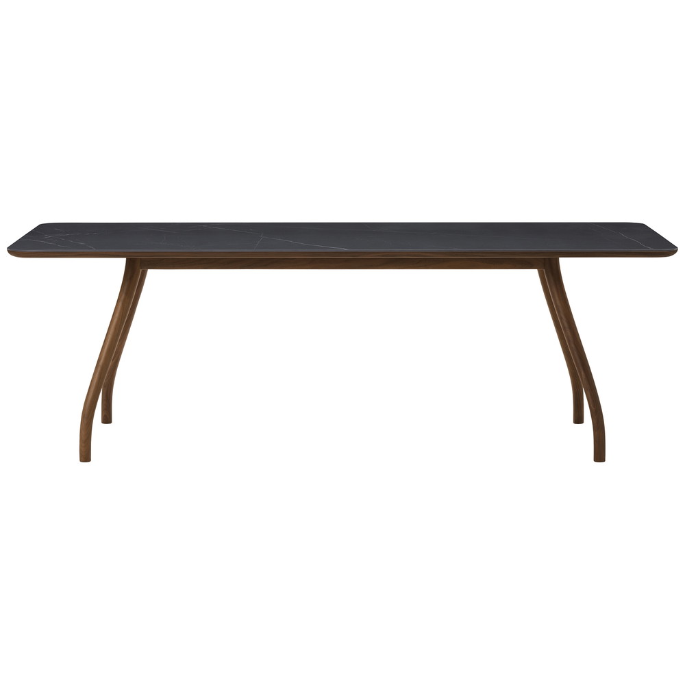 walnut / urethane finish, clear