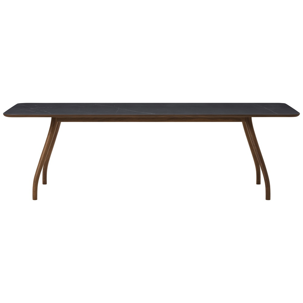 walnut / urethane finish, clear